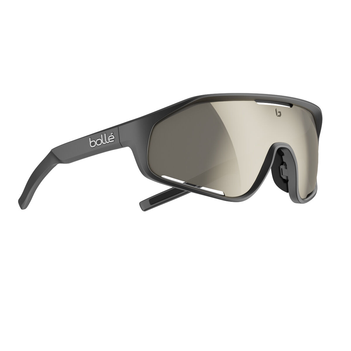 Bolle Shifter Sunglasses Size 136 Black Matte TNS Gold